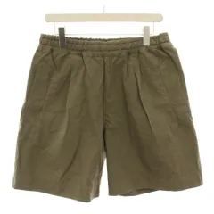 マーガレットハウエル MHL. 24SS ショートパンツ ハーフパンツ イージーパンツ ウエストゴム M カーキ 596-4140552 /YTのサムネイル