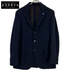 LARDINI　ラルディーニ　JC939AQ13 ネイビー ウール×ナイロン ストレッチ ジャケット　48のサムネイル