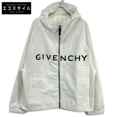 GIVENCHY　ジバンシィ　ホワイト ロゴ メタルジップ ナイロンブルゾン　44のサムネイル