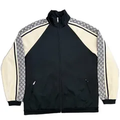 GUCCI グッチ トラックジャケット GG柄 ナイロン ジャージー M ブラック 545601 ジップアップ ジャケット ポリエステル メンズ アウター ギフト プレゼントのサムネイル