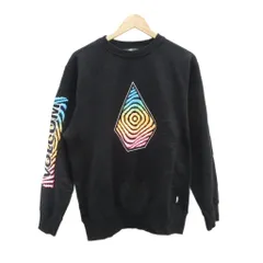 ボルコム VOLCOM トレーナー スウェット プリント 裏起毛 M 黒 /SY17 ■ECD001のサムネイル