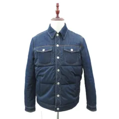ベルシュカ Bershka デニムジャケット 中綿ジャケット 上着 ミドル丈 S 紺 ネイビー /HO51 ■ECA003のサムネイル