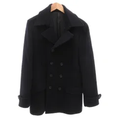 コムサデモードメン COMME CA DU MODE MEN チェスターコート ダブル ウール L 紺 ネイビー /FFのサムネイル
