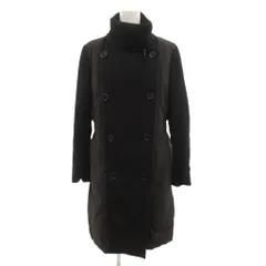 ソニアリキエル SONIA RYKIEL collection ダウンコート ロング ウール 切替 38 黒 ブラック /JS ■GY61のサムネイル