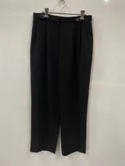 PB302⚫︎伊太利屋⚫︎イタリヤ⚫︎パンツ⚫︎ツータック⚫︎ストレート⚫︎スラックス⚫︎ワンポイント⚫︎ポリエステル100%⚫︎シボ感⚫︎刺繍⚫︎ヒョウ⚫︎レディース⚫︎size11⚫︎黒のサムネイル