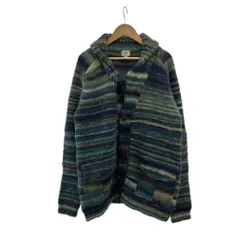 ジェイプレス J.PRESS ニットカーディガン ウール L マルチカラー ショールカラー 長袖 /PP ■ECC003のサムネイル