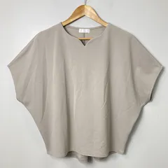 アロッタ Alotta 『接触冷感・UV対策・吸水速乾・抗菌防臭』着痩せが叶うドルマンスリーブきれいめカットソー 【M】 ライトグレーのサムネイル