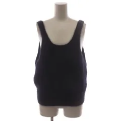 イエナ IENA 24AW fluffy ファーニットタンク タンクトップ ビスチェ 紺 ネイビー ノースリーブ /RRのサムネイル