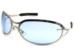 METAL OVAL SUNGLASS SILVER × LIGHT BLUE/メタルオーバルサングラス 銀 シルバーフレーム 青 薄色レンズ hide ヂルチ 大きめ 小顔効果 y2kファッション 裏原系 サイバー ミクスチャー ゴア バイク バイカーのサムネイル