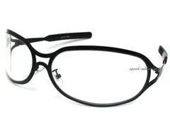 METAL OVAL SUNGLASS 艶消しBLACK × CLEAR/メタルオーバルサングラス マットブラック クリアレンズ 伊達メガネ hide zilch 金属フレーム 90年代 裏原宿 サイケ フェス 小顔効果 バイク バイカーのサムネイル
