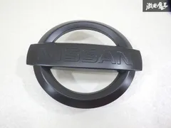 【再塗装済み!】 日産 純正加工 J31 U31 プレサージュ ティアナ エンブレム ロゴ オーナメント カスタム ツヤ無し黒 即納 棚9-3-Dのサムネイル