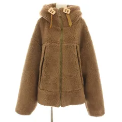 ウールリッチ WOOLRICH ボアフリースパーカ BOA FLEECEPARKA ジップアップパーカー アウター フード L ベージュ WJOU2022 /YTのサムネイル