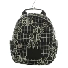 アナスイ ANNA SUI ジャーニー コンパクトリュックサック デイバッグ 総柄 チェック柄 花柄 ナイロン 黒 ブラック 白 ホワイト /ANのサムネイル