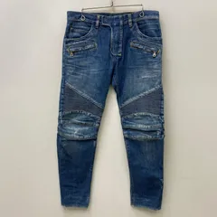 【加古川店】 中古 BALMAIN | バルマン デニムパンツ バイカーデニムパンツ T500B983 国内正規品 インディゴ サイズ：31 【108】のサムネイル