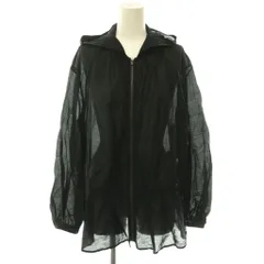 セオリーリュクス theory luxe 26SS シアージップアップブルゾン -Charlene-Tori フード ペプラム 38 ブラック /DO ■OSのサムネイル