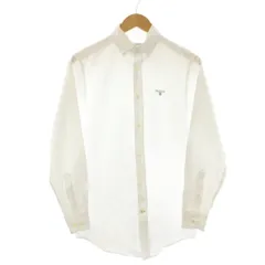 バブアー Barbour ワイシャツ ボタンダウン 長袖 TAILORED FIT S 白 /KHのサムネイル