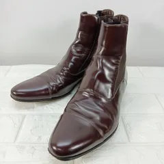 ドルチェ&ガッバーナ DOLCE&GABBANA D&Gサイドゴアブーツ サイズ40 (25-25.5cm程度) ブラウン 茶 紳士靴 ショートブーツ メンズ D448のサムネイル