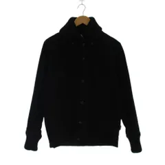 ヤーモ YARMO 09AW 中綿ジャケット 上着 38 黒 ブラック 長袖 無地 リブニット襟 /LPのサムネイル