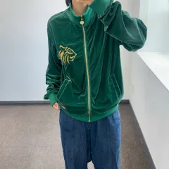 Onitsuka tiger オニツカタイガー グリーン ツアーベルベット ジャージのサムネイル