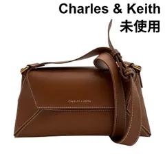 未使用 チャールズアンドキース Charles & Keith ショルダーバッグ Nasrin ナスリン ジオメトリック 鞄 キャメル 合皮 レディース 6V970のサムネイル