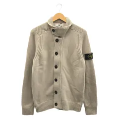 【中古】STONE ISLAND Knit jacket サイズM クリーム ストーンアイランド[92]のサムネイル