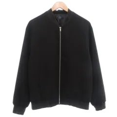 アイテムズ アーバンリサーチ ITEMS URBANRESEARCH ジャケット 上着 M 黒 ブラック ジップアップ 無地 長袖 リブ襟 /SCのサムネイル