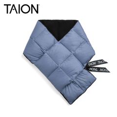 TAION タイオン ベーシック ダウンマフラー TAION-201A 800FP ダウン95% パッカブル ユニセックス 軽量 防寒 ストーンブルーのサムネイル