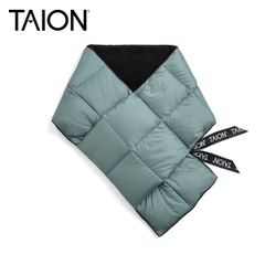 TAION タイオン ベーシック ダウンマフラー TAION-201A 800FP ダウン95% パッカブル ユニセックス 軽量 防寒 スティールグリーンのサムネイル
