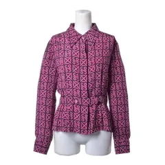 CHANEL 00A P16576V09142 ヴィンテージ ココ 総柄 シルク シャツ ブラウスのサムネイル