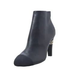 CHANEL G31266 トゥキャップ レザー サイドジップ ショート ブーツ ココマークのサムネイル