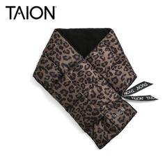 TAION タイオン ベーシック ダウンマフラー TAION-201A 800FP ダウン95% パッカブル ユニセックス 軽量 防寒 ダークレオパードのサムネイル