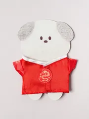 【韓国ダイソー商品】バッグチャームDIY 龍袍（レッド）【予約注文・8/27発送予定】のサムネイル