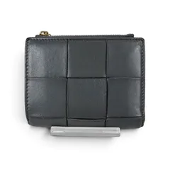 BOTTEGA VENETA Mini Wallet ボッテガヴェネタ　二つ折り　ファスナーウォレット　マキシイントレチャートレザー　ライトグレーのサムネイル
