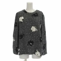 アーペーセー A.P.C. シャツ ブラウス 34 黒 白 花柄 ドット柄 長袖 /JPのサムネイル
