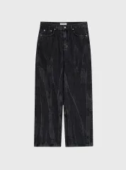BRANDED 51026 KURABO INFINITY CRACK JEANS SUPER WIDE STRAIGHT 34のサムネイル