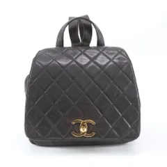 極美品 シャネル シリアルシール付 ラムスキン マトラッセ チェーン リュックサック ショルダー バッグ レディース UTR EM16-3【中古】のサムネイル