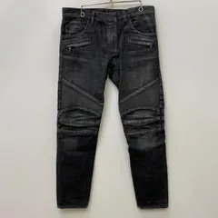 【加古川店】 中古 BALMAIN | バルマン デニムパンツ バイカーデニムパンツ S4HT500B983 国内正規品 ブラック サイズ：31 【108】のサムネイル