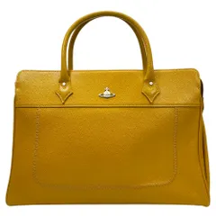 Vivienne Westwood ヴィヴィアンウエストウッド ブリーフケース ビジネスバッグ ハンドバッグ オーブロゴ レザー イエロー系 高級感 上品 軽量 収納力 斜め掛け 肩掛け 通勤 通学 旅行 メンズ レディースのサムネイル