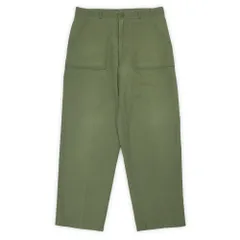 米軍実物 US.ARMY 80s 80年代 ベイカーパンツ ミリタリー 官給 定番 軍物 USA ヴィンテージ アメリカ 古着 メンズ ズボン パンツ OG-507 オリーブグリーン W36 L31【中古】のサムネイル