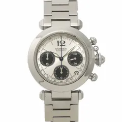 カルティエ Cartier パシャC クロノグラフ W31048M7 ボーイズ 腕時計 デイト シルバー オートマ 自動巻き ウォッチ PashaC 90337870のサムネイル