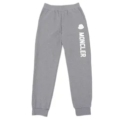 極美品▲MONCLER モンクレール 2020年製 コットン ロゴワッペン付 スウェットパンツ ジョガーパンツ グレー S トルコ製 正規品 メンズのサムネイル