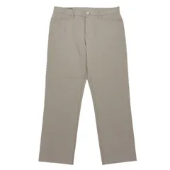美品▲HERMES エルメス 2022年製 コットン100％ セリエボタン レザーパッチ付 ボタンフライ パンツ カーキ 44 フランス製 正規品 メンズのサムネイル