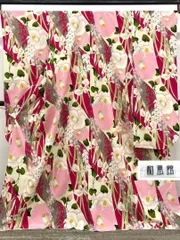 和風館 ポリエステル小紋振袖 金彩 椿 身丈167cm MOP646 - メルカリ