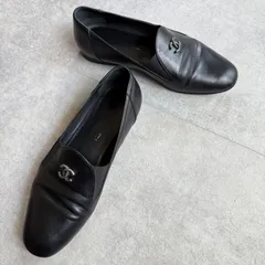 CHANEL シャネル オペラシューズ ココマーク ローファー ブラック レザー 35 1/2 レディースシューズ 22.5cm フラットシューズのサムネイル