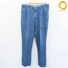 パパス PAPAS パンツ デニム ジーンズ ロゴボタン リネン メンズ [a998299]のサムネイル