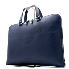極美品 ディオールオム Dior HOMME ビジネスバッグ ブリーフケース 書類カバン レザー シボ革 ネイビー 紺 A4収納 PC収納 仕事 通勤 出張 夏休み 帰省 お盆 敬老の日 シルバーウィーク 秋 七五三 ギフト プレゼントのサムネイル