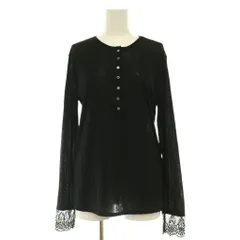 カレンソロジー Curensology 26SS ヘンリーレースロングスリーブTシャツ カットソー 長袖 F ブラック /MY ■OSのサムネイル