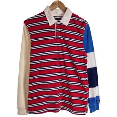 OLD STUSSY ラガーシャツ L マルチカラー - メルカリ