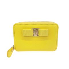 Salvatore Ferragamo サルヴァトーレフェラガモ コインケース  ヴァラ/レザー    イエロー レディース / 240001217267