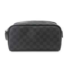 新品同様 ルイ ヴィトン LOUIS VUITTON ダミエ グラフィット ドップ キット ハンド バッグ ブラック グレー N40127 RFID 90334431のサムネイル